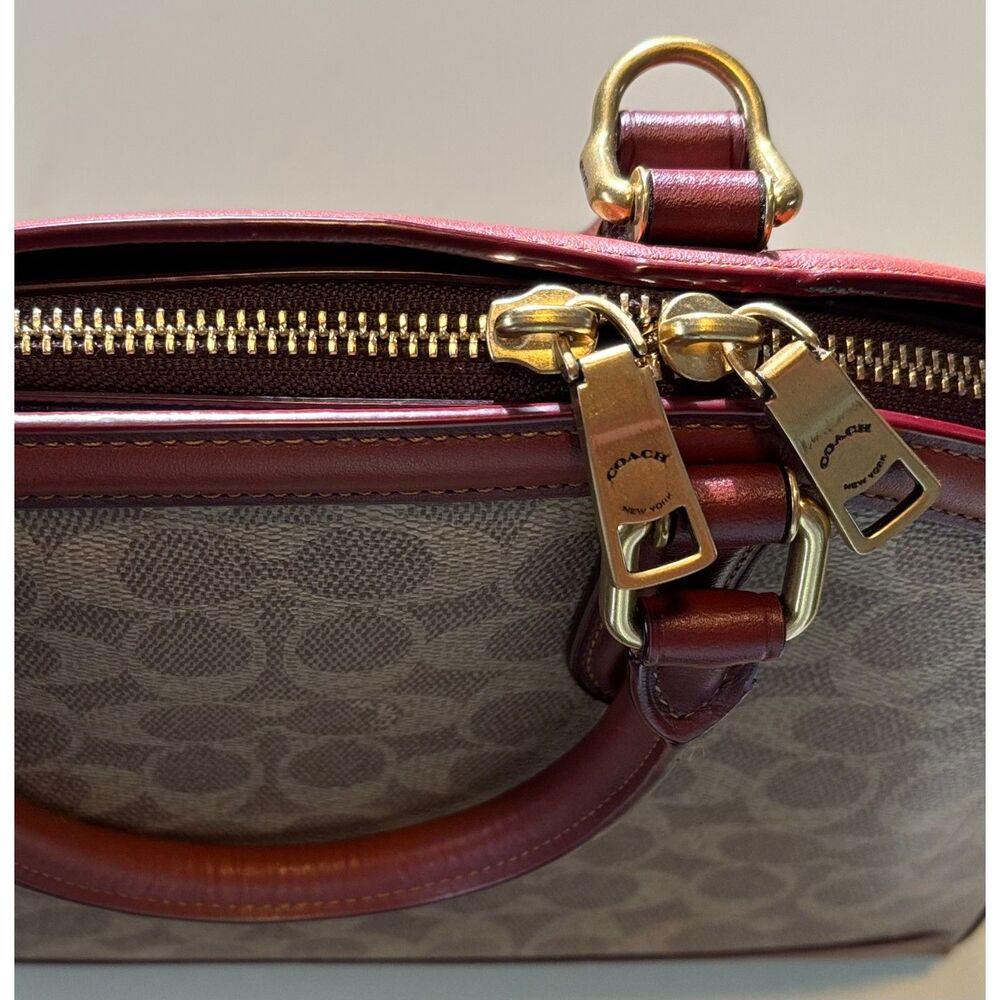 Coach Quinn Signature Canvas Satchel Bag - Picture 10 of 10